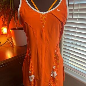 Nike DryFit Women's Orange Athletic Tank Top Dress